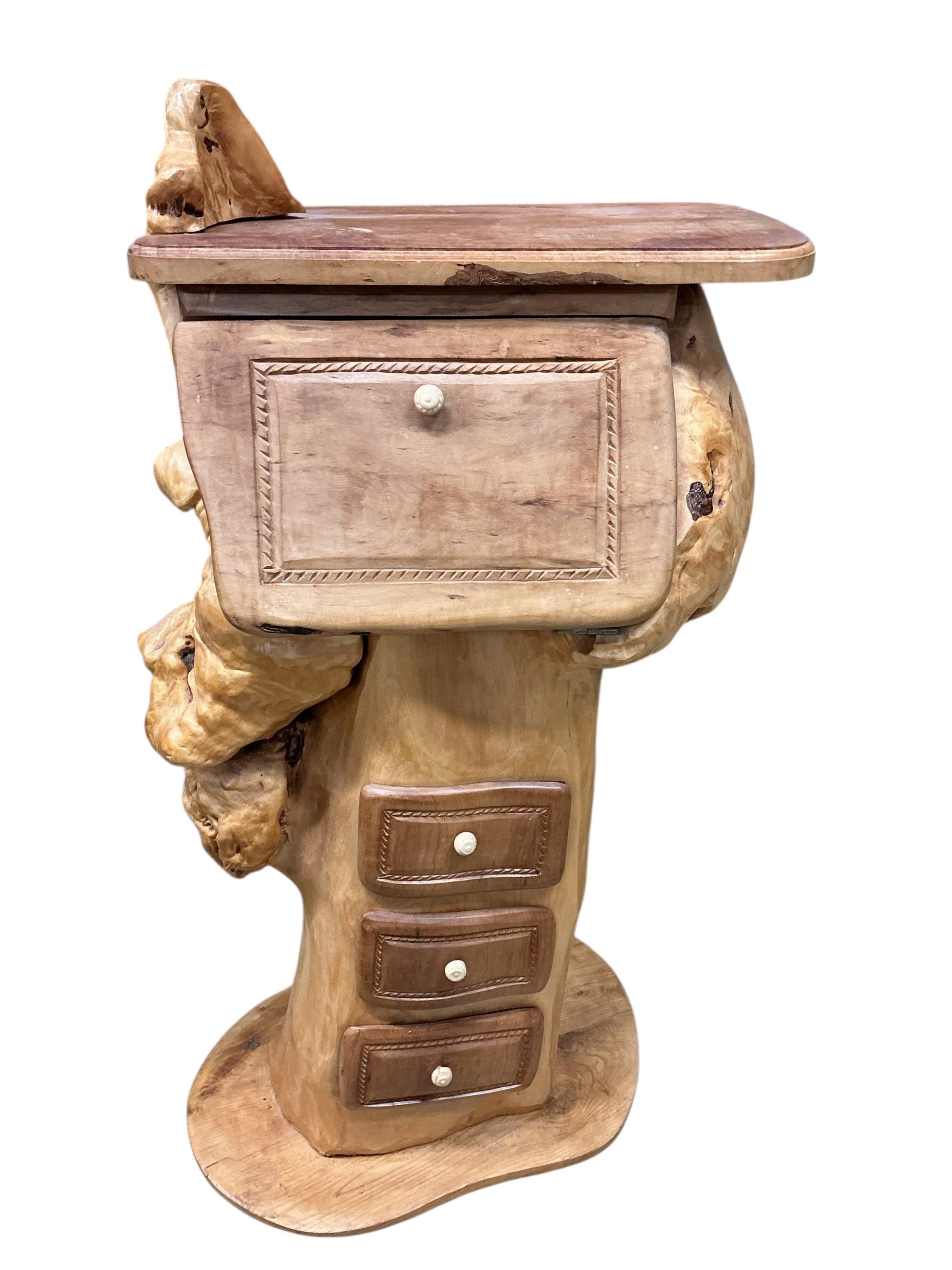 Pierre Decorse (b.1953), a naturalistically modelled hall stand, width 60cm, depth 42cm, height 112cm